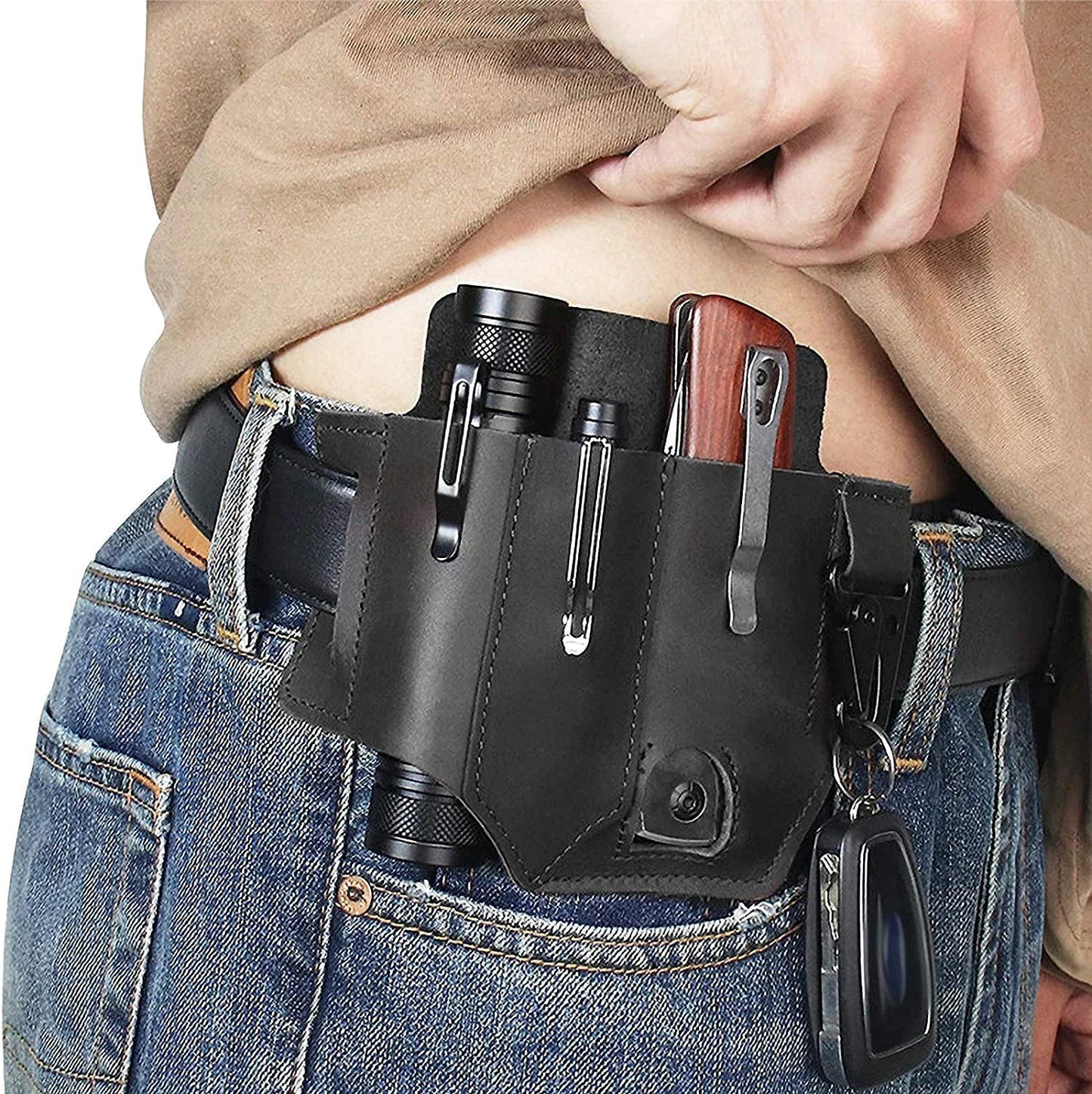 🔥Begrenzte Zeit 50% OFF🔥Taktische Multitool-Gürteltasche aus Leder