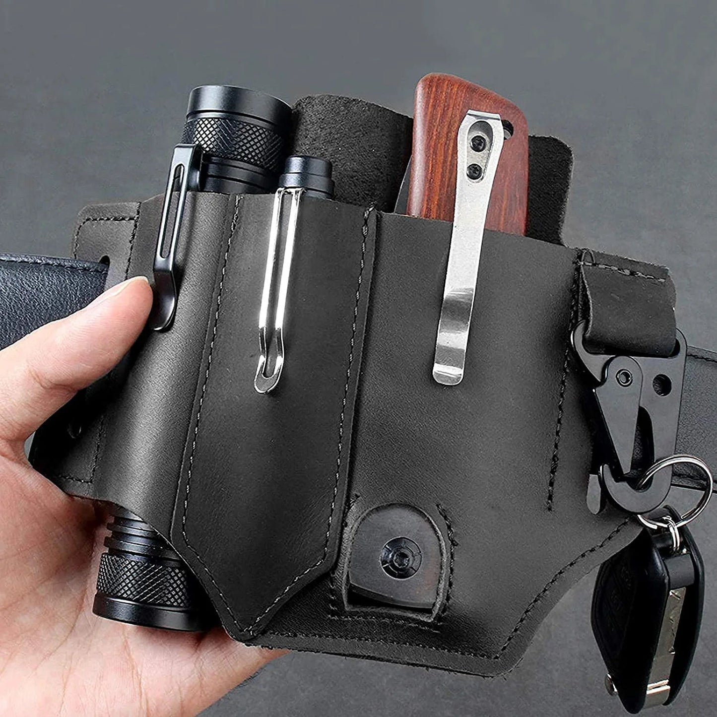 🔥Begrenzte Zeit 50% OFF🔥Taktische Multitool-Gürteltasche aus Leder