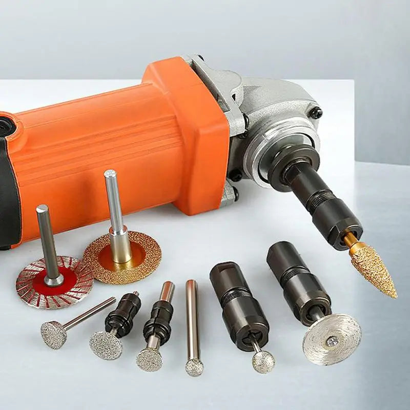 🔧 Winkelschleifer-Adapter | 3mm/6mm Spannfutter | Metallbau langlebig | Kompatibel mit 100-Typ Schleifen, Polieren & Schneiden in einem!