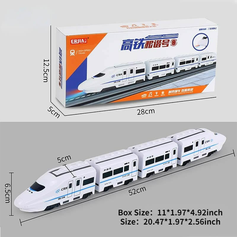 💥Heißer Verkauf 💥-Elektrische Universal-Simulation Hochgeschwindigkeits-Eisenbahn Harmony Train Toy