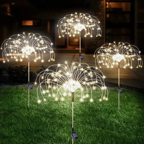 🎆 50% RABATT! ☀️ Wasserdichte Solar-Garten-Feuerwerkslampe – 8 Lichtmodi, Wetterfest & Festliche Dekoration für den Garten 🏡