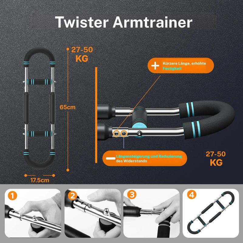 📢📢50 % RABATT! Verstellbare Hantelstange 60–110 lbs – Tragbarer Arm- und Brusttrainer, das ultimative Fitnessgerät für zu Hause! ✨🔥