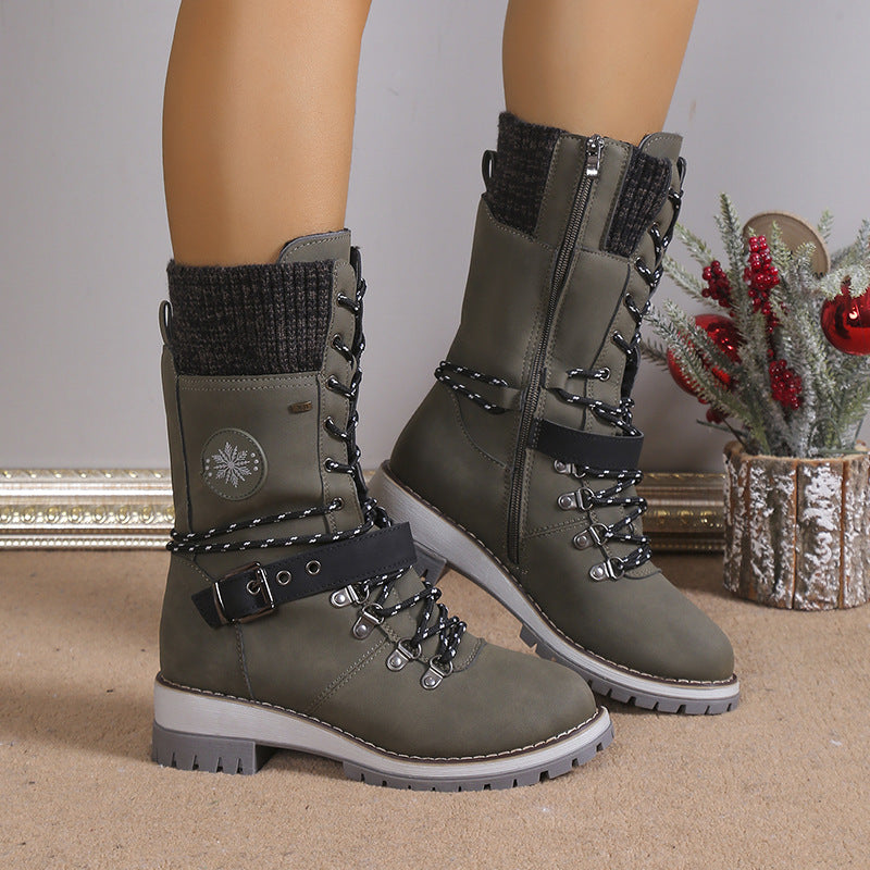 ❄️🎁 Wasserdichte Knie-Schneestiefel – 50% WSV! ❄️ Perfekt für Schnee & Kälte, langlebig & nachhaltig. Jetzt sparen! 🎁