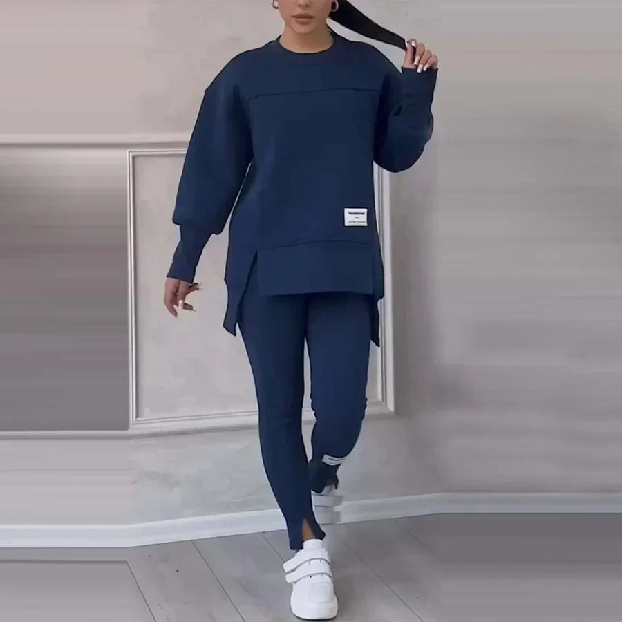 ✨ 60% RABATT! 🧘♀️ Lässiges Sweatshirt-Leggings-Set – Ultraweiches Jersey, Moderne Passform & Perfekt für Alltag, Sport oder Entspannung 🏃♀️📦