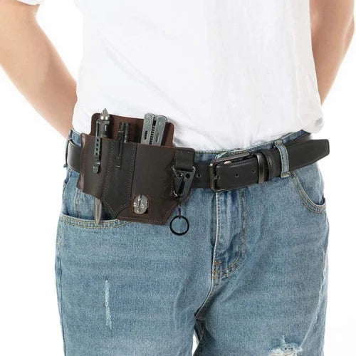 🔥Begrenzte Zeit 50% OFF🔥Taktische Multitool-Gürteltasche aus Leder