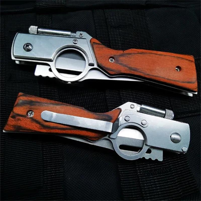 🔥Multifunktionales AK47-Taschenmesser für Outdoor-Abenteuer und Selbstverteidigung
