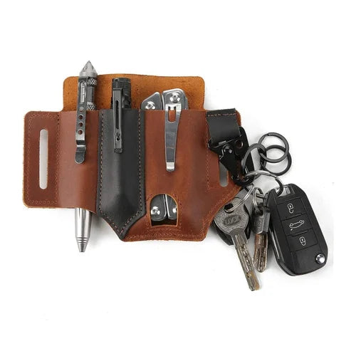 🔥Begrenzte Zeit 50% OFF🔥Taktische Multitool-Gürteltasche aus Leder