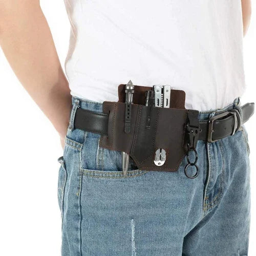 🔥Begrenzte Zeit 50% OFF🔥Taktische Multitool-Gürteltasche aus Leder