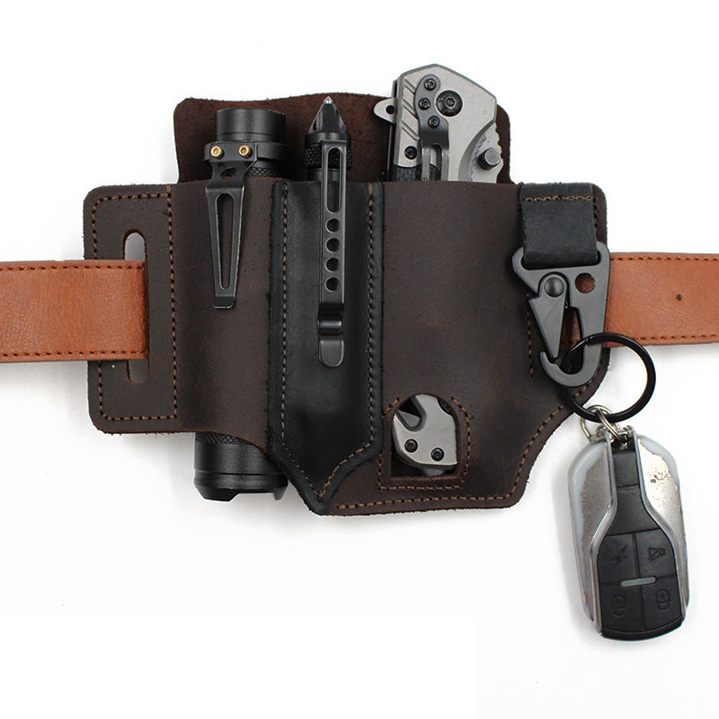 🔥Begrenzte Zeit 50% OFF🔥Taktische Multitool-Gürteltasche aus Leder