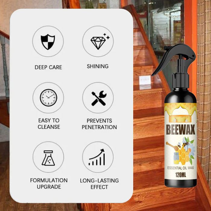 đȘ SOLANGE VORRAT REICHT: 50% RABATT! âš NatĂŒrliches Bienenwachs-Spray 300ml â FĂŒr Holzmöbel & Leder, Ungiftig & Geruchlos đż