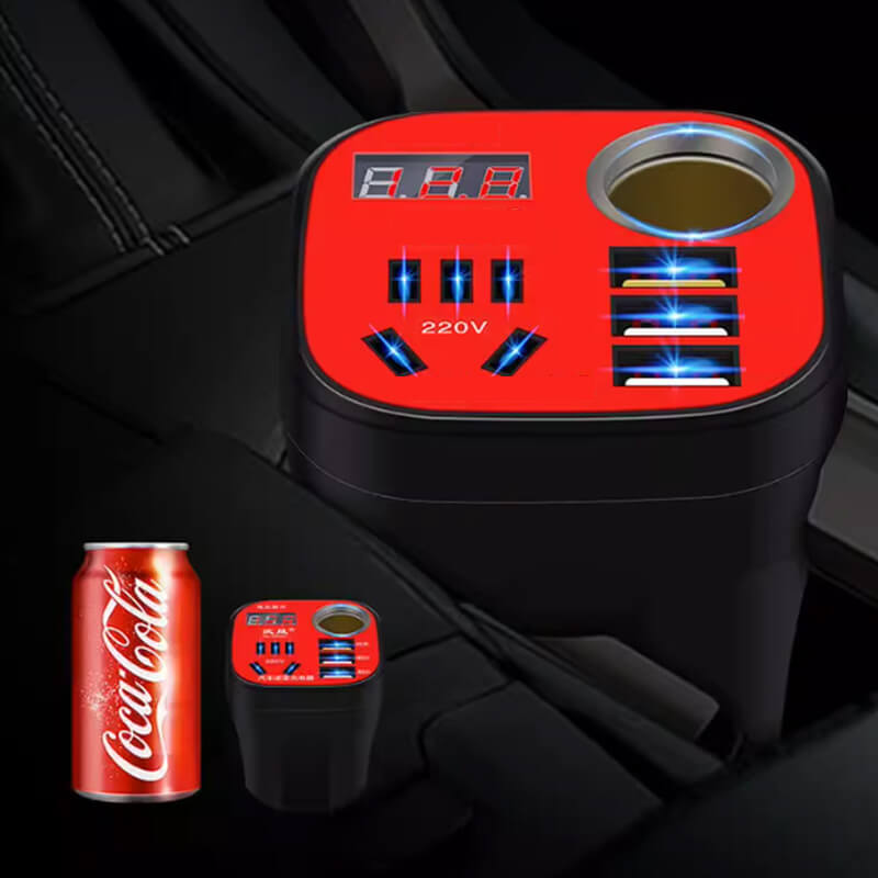 Im Auto montierter Becher-Wechselrichter QC-Ladegerät(💥💥Befristetes Angebot: 50% Rabatt auf Bestellungen)