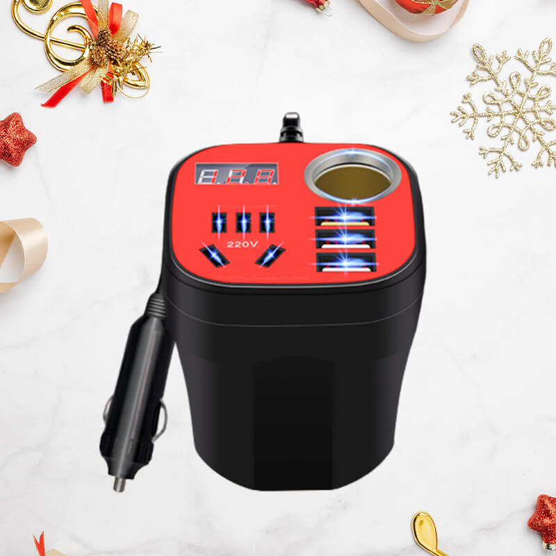 Im Auto montierter Becher-Wechselrichter QC-Ladegerät(💥💥Befristetes Angebot: 50% Rabatt auf Bestellungen)