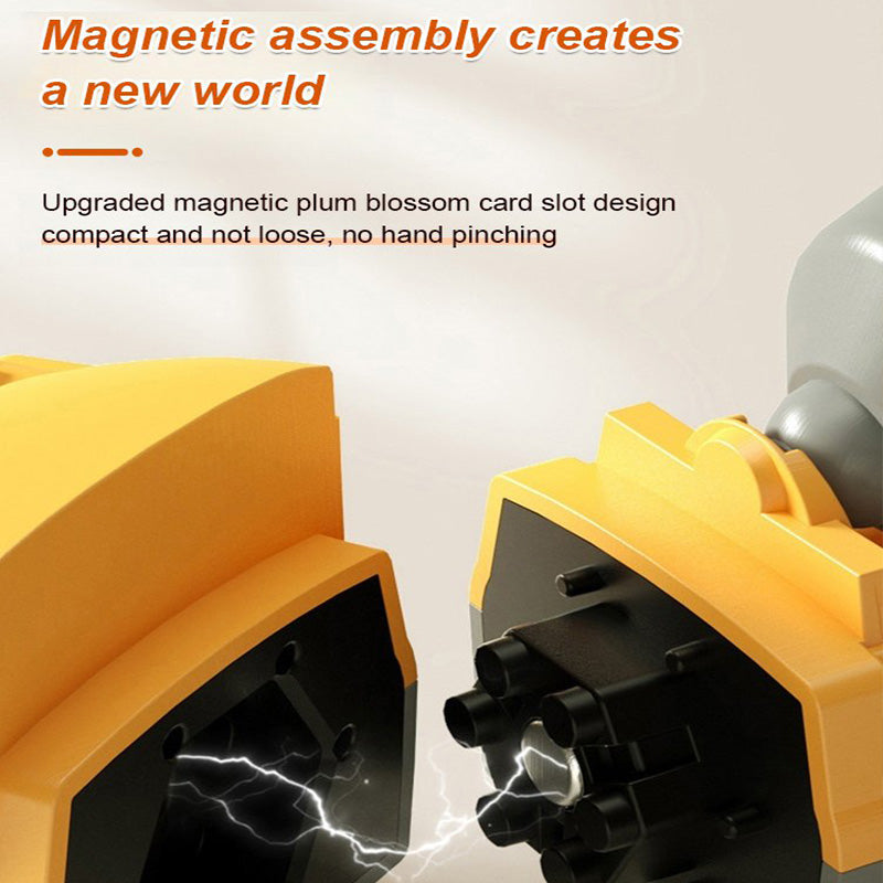 🔥Magnetisches Transformation Technik Auto Zusammengebautes Spielzeug