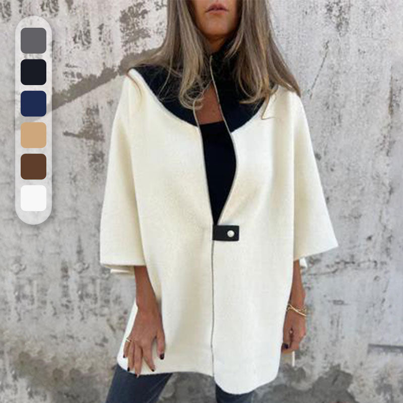 🍁Frühherbst-Specials 62 % RABATT 💕Lässige Jacke mit Stehkragen und halbem Reißverschluss für Damen