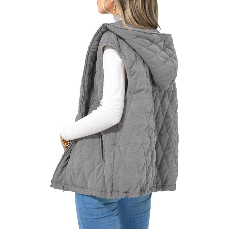Herbst-Sonderangebot🔥Begrenzte Zeit 50% OFF🔥Leichte Weste mit Kapuze für Damen