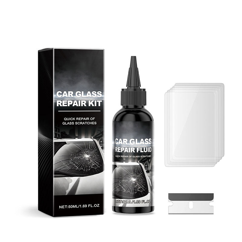 💫Kaufen Sie 4 und erhalten Sie 6 gratis💫Schnell wirkendes Auto-Windschutzscheiben-Riss-Reparaturset