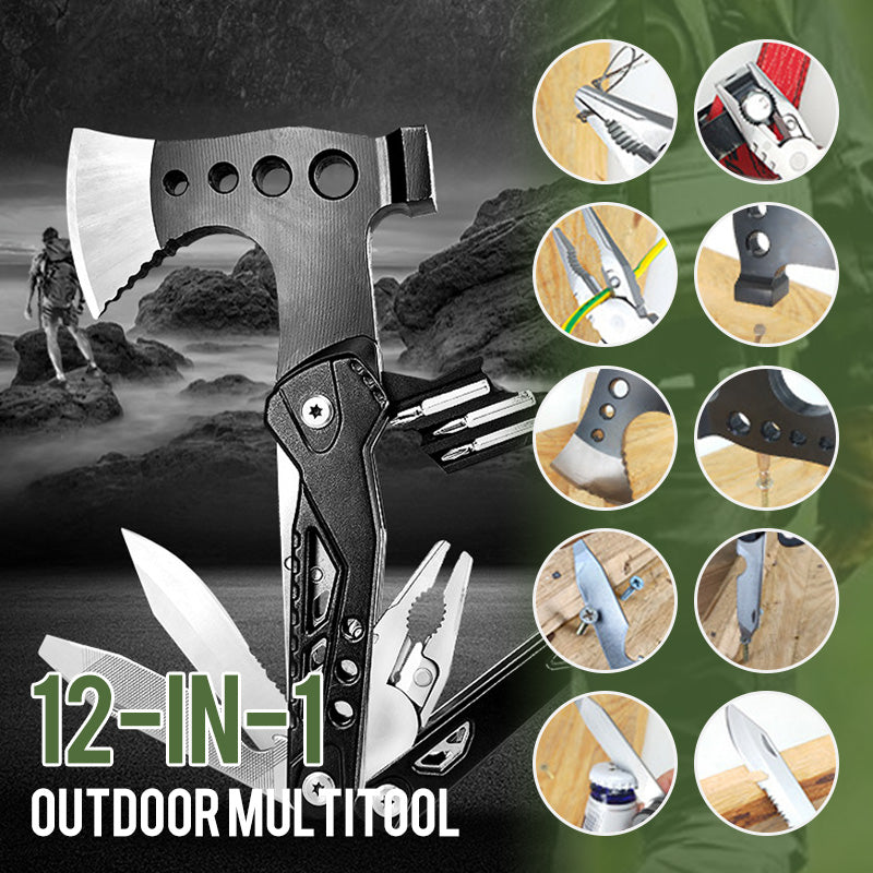 🔥Begrenzte Zeit 40% Rabatt🔥Outdoor-Multifunktions-Klappaxt aus Edelstahl