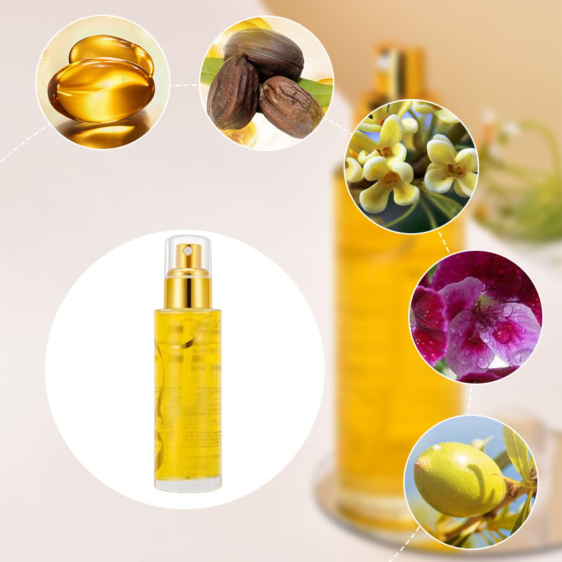 🌸Herbstschlussverkauf🌸Zeitlich begrenzt 33% RABATT💕Je mehr Sie kaufen, desto höher ist der Rabatt💕Leichtes Haarölspray – feuchtigkeitsspendend und glättend