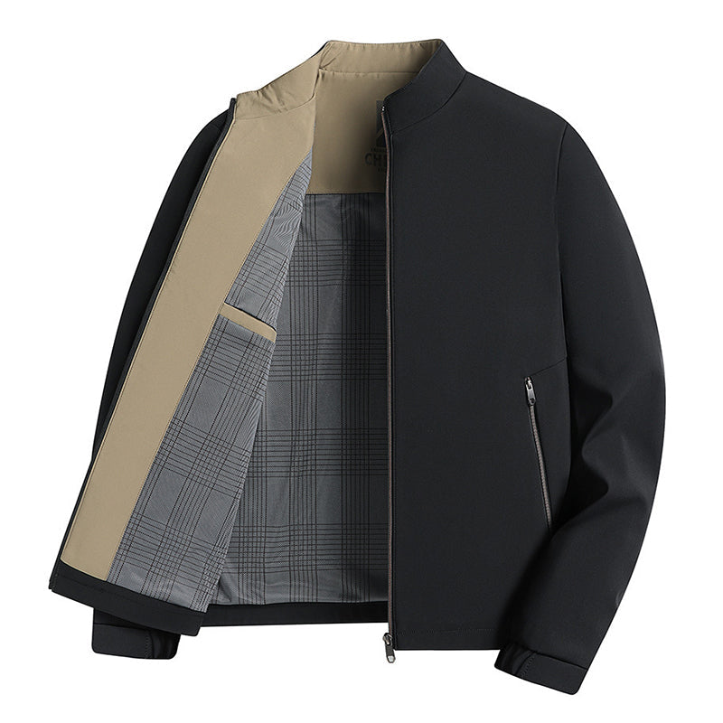 🔥(58 % Rabatt auf den Spotpreis und kostenloser Versand) Herren-Freizeitjacke mit Stehkragen und Reißverschluss