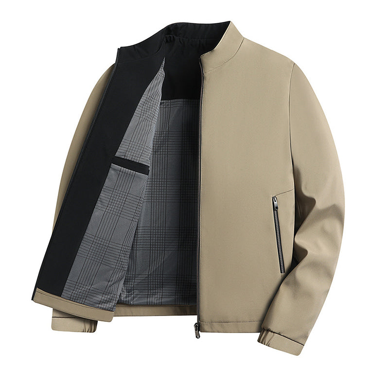 🔥(58 % Rabatt auf den Spotpreis und kostenloser Versand) Herren-Freizeitjacke mit Stehkragen und Reißverschluss