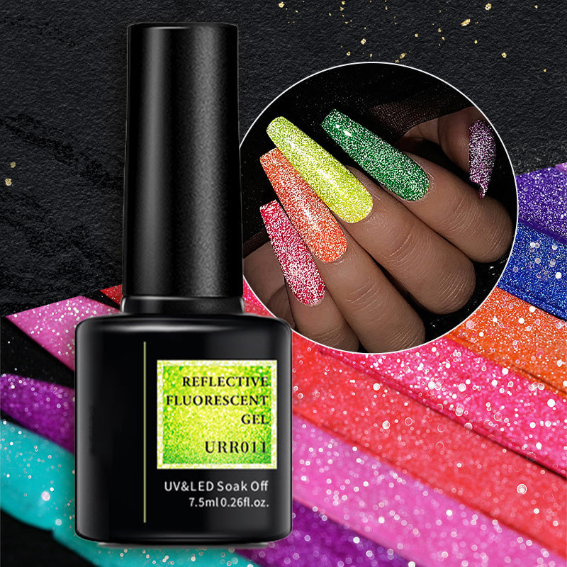✨ Erhalten Sie 10€ Rabatt und kaufen Sie 1 und erhalten Sie 1 gratis!✨ Glänzender, reflektierender, fluoreszierender Gel-Nagellack