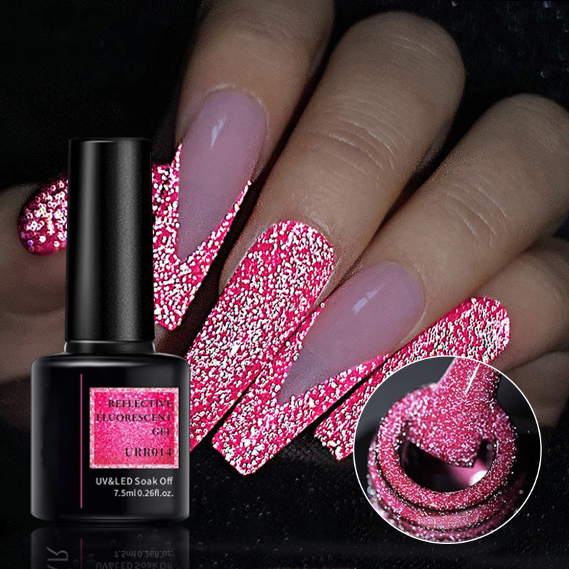 ✨ Erhalten Sie 10€ Rabatt und kaufen Sie 1 und erhalten Sie 1 gratis!✨ Glänzender, reflektierender, fluoreszierender Gel-Nagellack