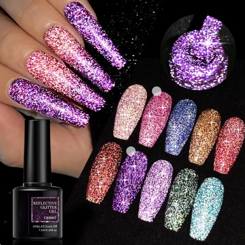 ✨ Erhalten Sie 10€ Rabatt und kaufen Sie 1 und erhalten Sie 1 gratis!✨ Glänzender, reflektierender, fluoreszierender Gel-Nagellack
