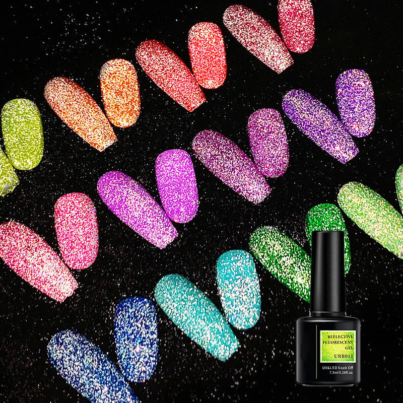 ✨ Erhalten Sie 10€ Rabatt und kaufen Sie 1 und erhalten Sie 1 gratis!✨ Glänzender, reflektierender, fluoreszierender Gel-Nagellack