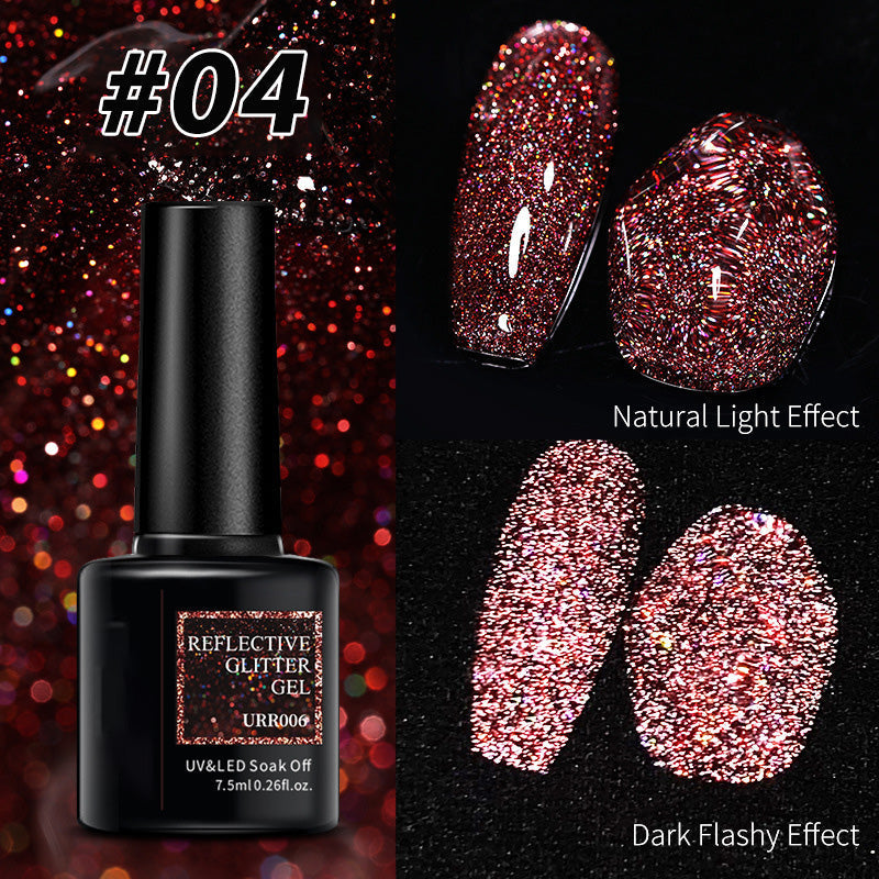 ✨ Erhalten Sie 10€ Rabatt und kaufen Sie 1 und erhalten Sie 1 gratis!✨ Glänzender, reflektierender, fluoreszierender Gel-Nagellack