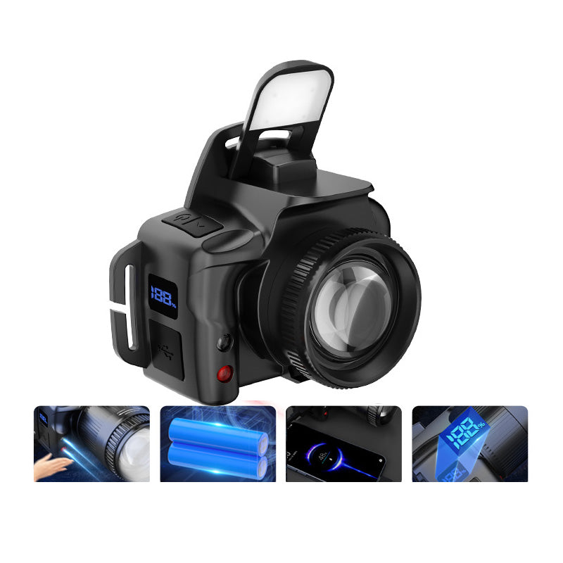 đ„Hot Saleđ„Zoombare LED-Stirnlampe mit 6 Modi & Bewegungssensor