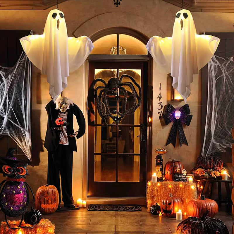 💥Halloween Vorschau👉 50% Rabatt👻Leuchtendes Gespenst Kronleuchter für Halloween Party Dekoration👻