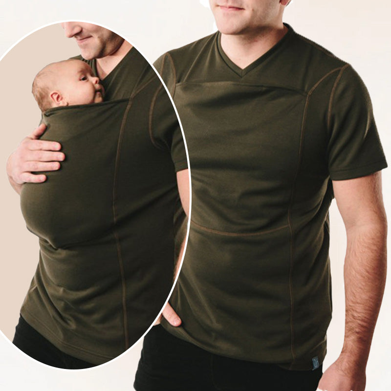 Multifunktionales T-Shirt mit Kängurutasche