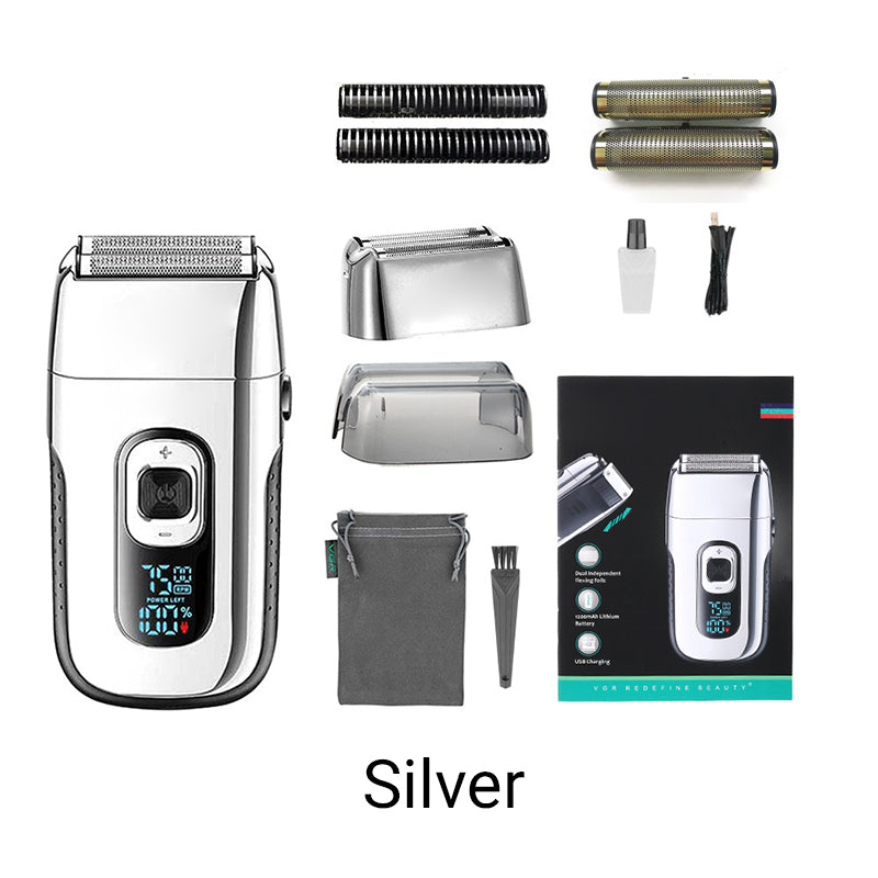 🎅Frühjahrsverkauf - 50% OFF🎄Leistungsstarkes wiederaufladbares Rasiererset mit LED-Anzeige