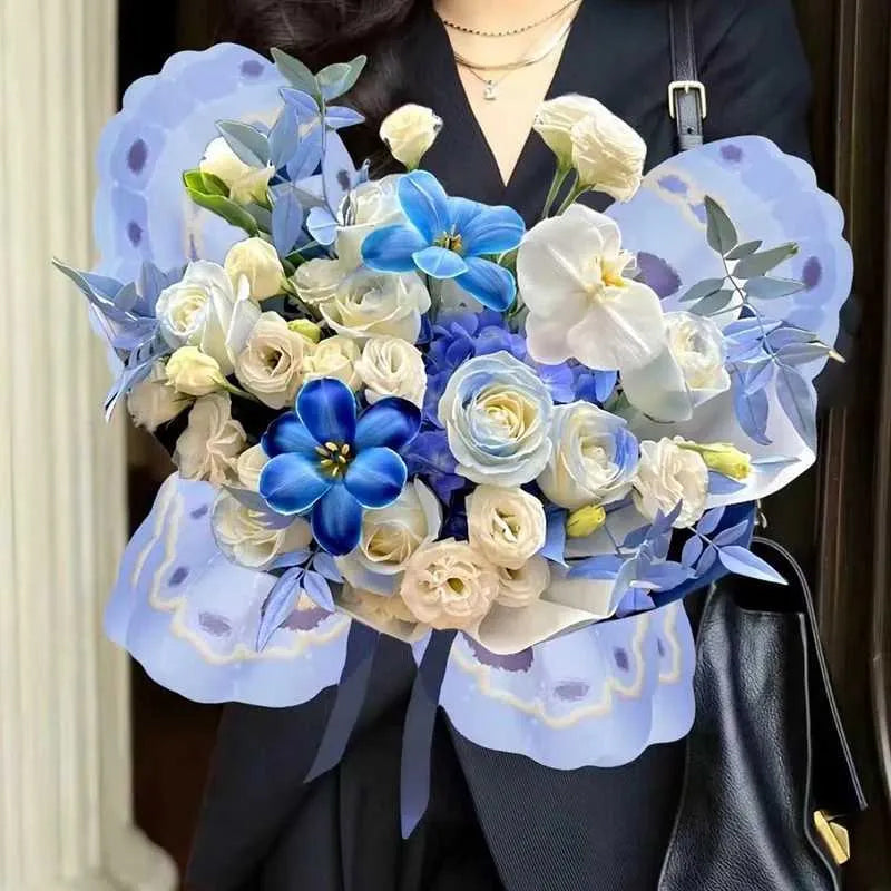 🌸Herbstschlussverkauf🌸Zeitlich begrenzt 45%RABATT💕Verzaubertes Blumenstrauß-Schmetterlings-Geschenkpapier