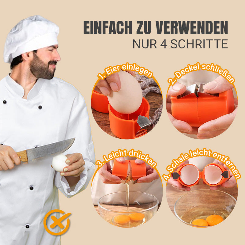 Eieröffner für rohe Eier