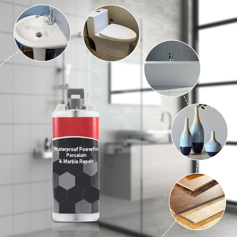 🖤 Black Friday Sale:50% OFF 🔥 Wasserdichte leistungsstarke Porzellan, Marmor Reparatur