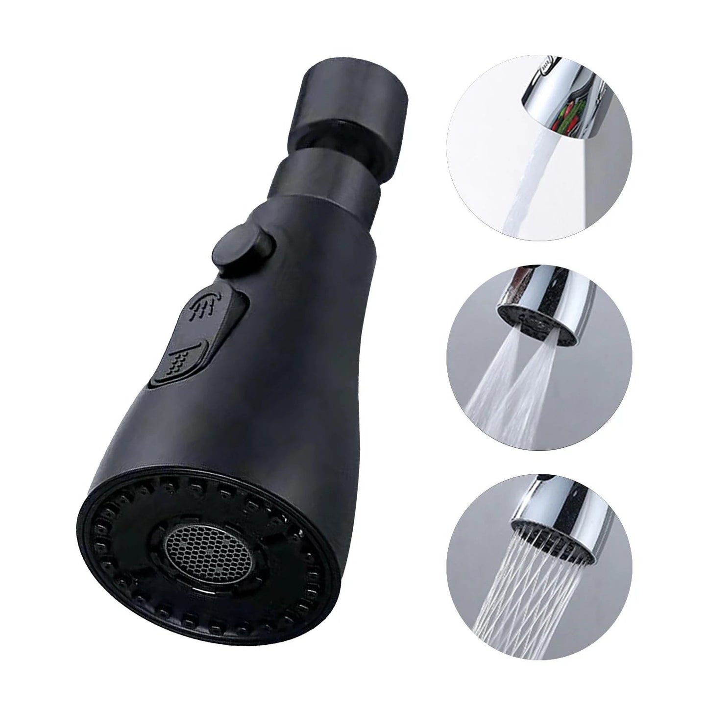 360 Grad rotierender Hochdruck Wasserhahn + Adapter