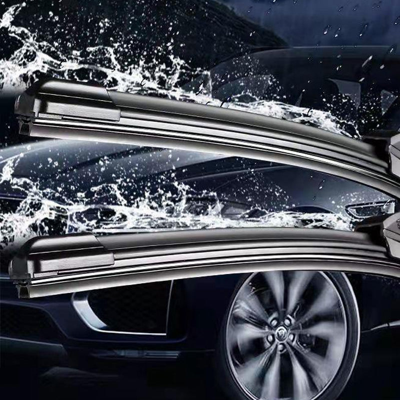 🔥💦🚗Multifunktionaler, knochloser Doppellippenwischer aus Gummi