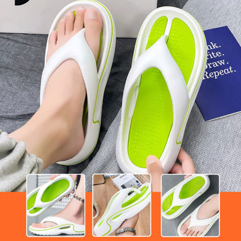 Bequeme Sommer-Flip-Flops mit dicken Sohlen