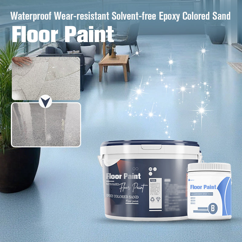 ✨Neue Produktliste💥 50 % Rabatt für begrenzte Zeit❗️Wasserfeste, verschleißfeste, lösungsmittelfreie Epoxid-Farbsand-Bodenfarbe