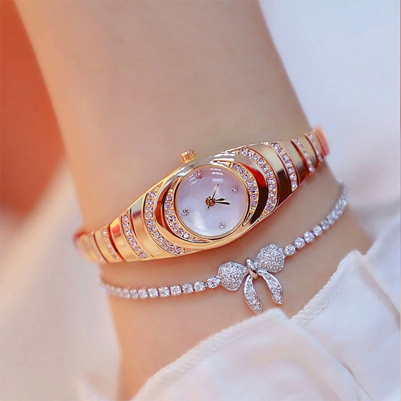 ⌚💎Damen-Armbanduhr mit Strasssteinen