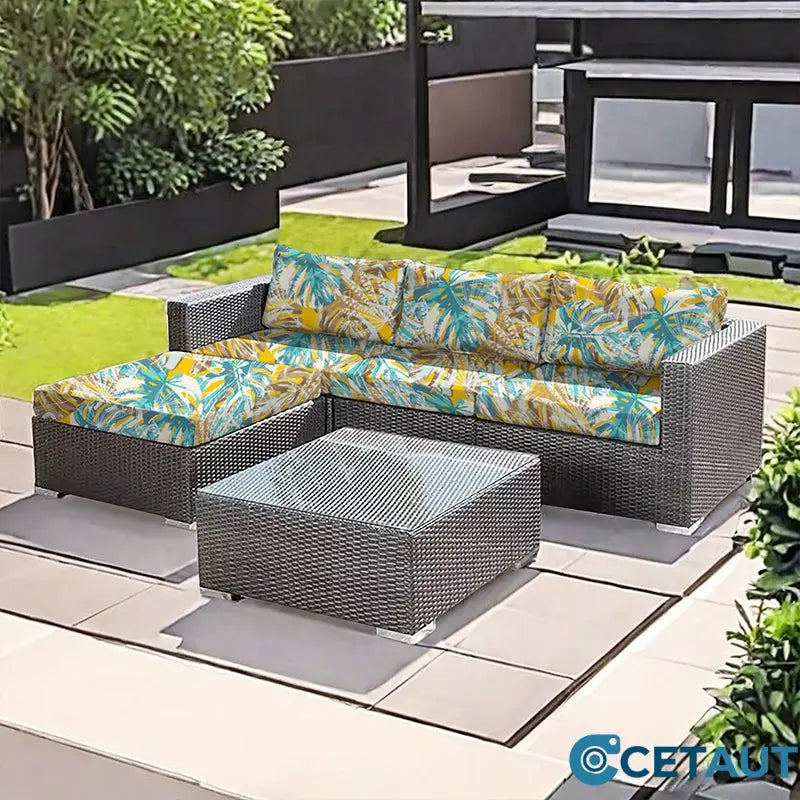 Sofortrabatt – kein Code nötig!🛋️Sofakissenbezug mit botanischem Druck-Schütze deine Möbel 🧼Wechsle deinen Stil in Sekunden