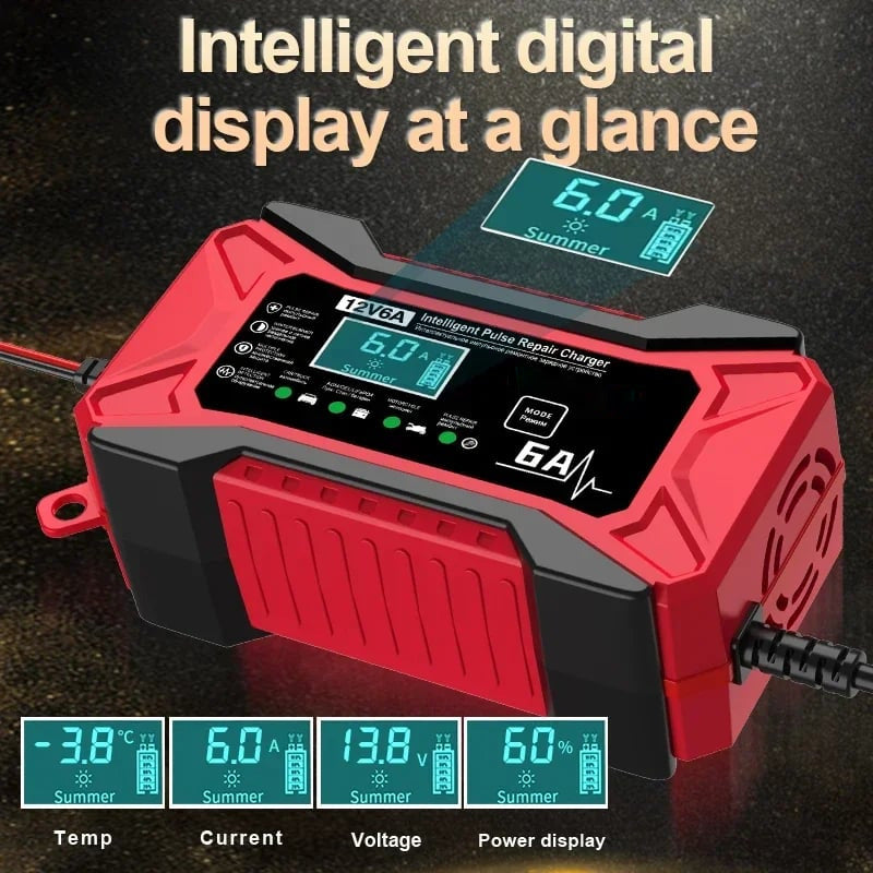 đ„Intelligentes BatterieladegerĂ€t fĂŒr Auto und Motorrad