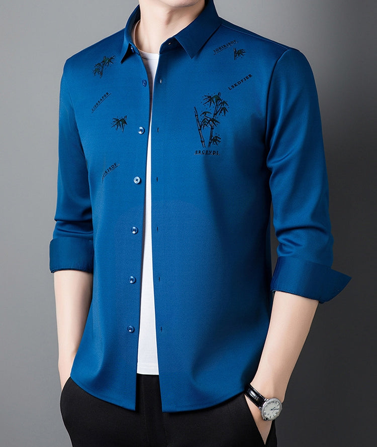 Men's Plush Lined Thickened Long Sleeve Shirt(50% OFF)