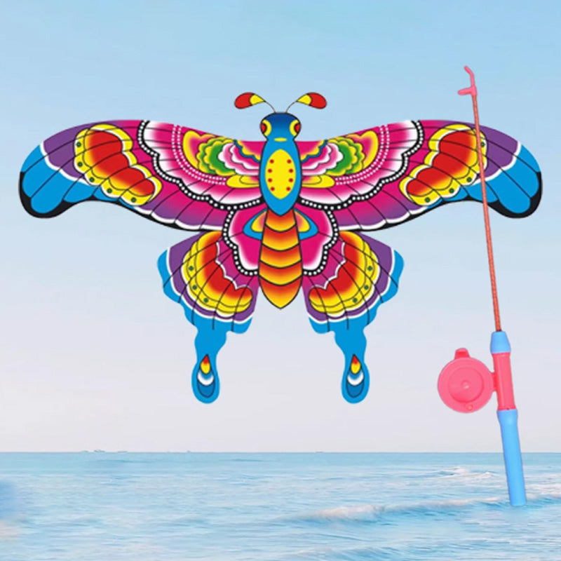 🎣 60% RABATT! 🪁 Angelruten-Drachen für Kinder – Einfach zu Steuern, Förderung der Koordination & Spaß im Freien 👧