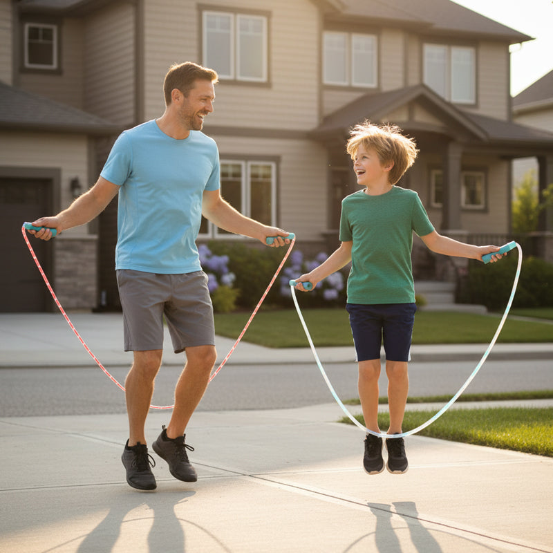 đ˘đ˘50 % RABATT !! â°LED-Leuchtseil zum Springen fĂźr Kinder
