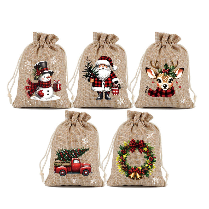 Weihnachts‑Geschenksäckchen – Festliche Motive, Kordelzug & strapazierfähig ✨