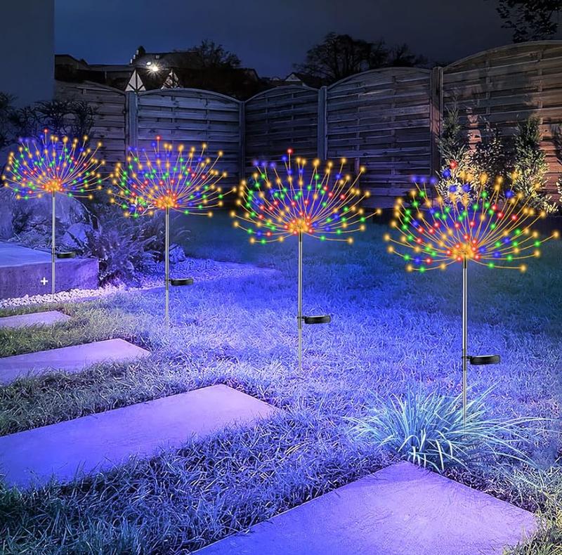 🎆 50% RABATT! ☀️ Wasserdichte Solar-Garten-Feuerwerkslampe – 8 Lichtmodi, Wetterfest & Festliche Dekoration für den Garten 🏡