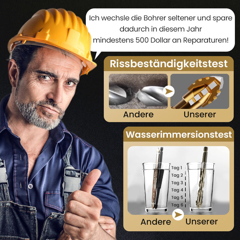 ⚙️🔥Hochfester Exzenterbohrer-Satz mit 4 Schneiden