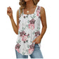 📢📢40 % RABATT !! ⏰Blumen-Camisole mit quadratischem Ausschnitt – Boho-Stil, seitlicher Schlitz, leicht & luftig ✨